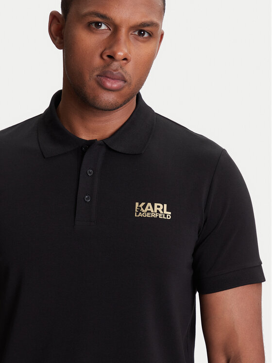KARL LAGERFELD KARL LAGERFELD Polo 745088 553235 Crna Regular Fit