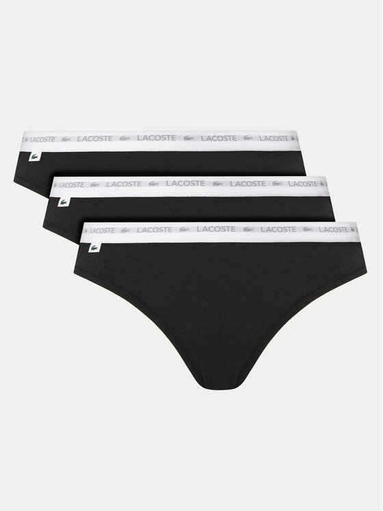 Lacoste Lacoste Set di 3 culotte classiche 8F1338 Nero