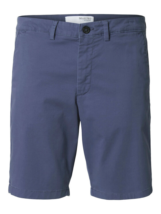 Selected Homme Selected Homme Pantalon scurți din material Miles 16092329 Bleumarin Slim Fit