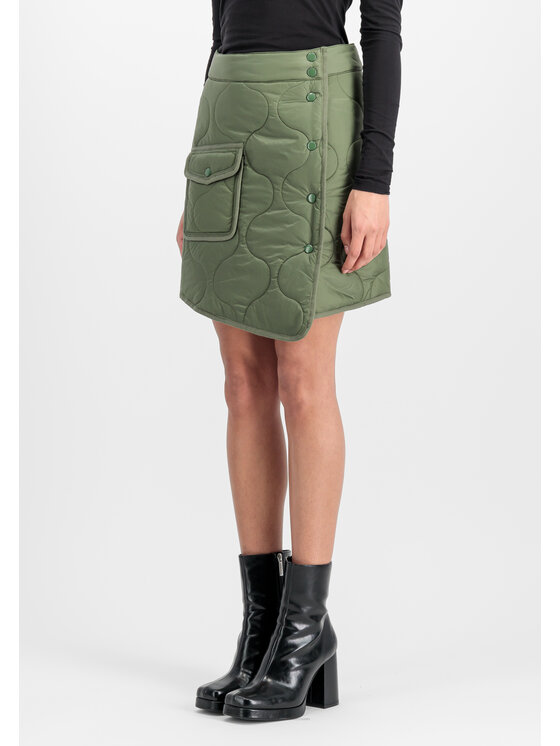 Alpha Industries Alpha Industries Spódnica midi ALS Mini Skirt Women Zielony Regular Fit