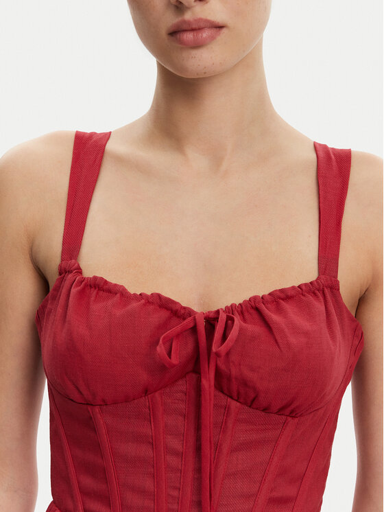BARDOT BARDOT Sukienka koktajlowa 59237DB Czerwony Regular Fit