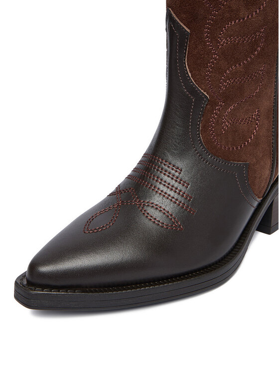 Badura Badura Cizme și botine cowboy EO-BAYLOR-5033-25 Maro