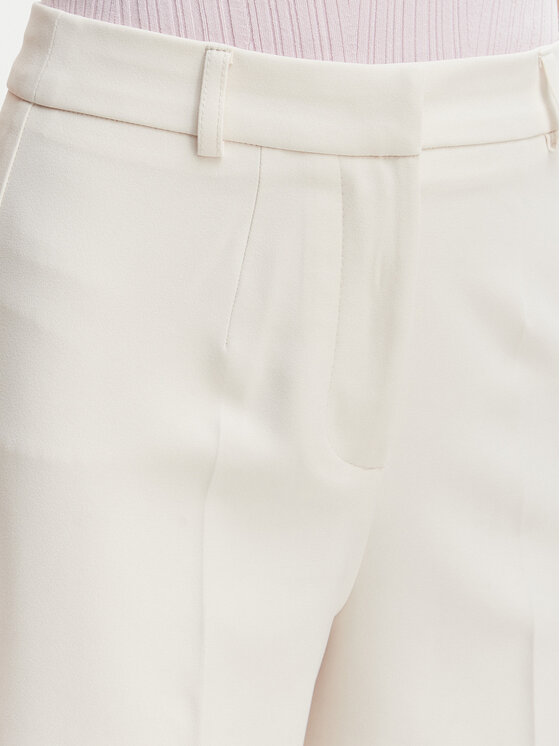 Morgan Morgan Pantaloni di tessuto 242-POYA.F Écru Straight Fit