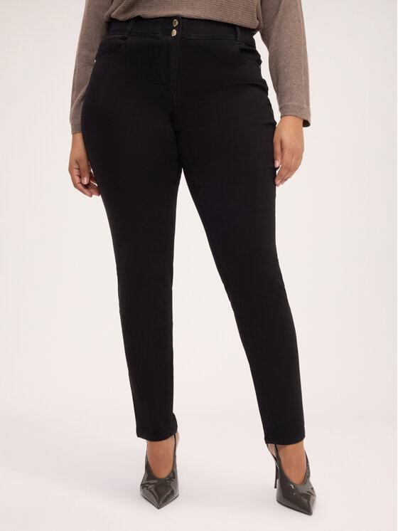 Fiorella Rubino Fiorella Rubino Jeansy P457T005146N033 Czarny Skin Fit