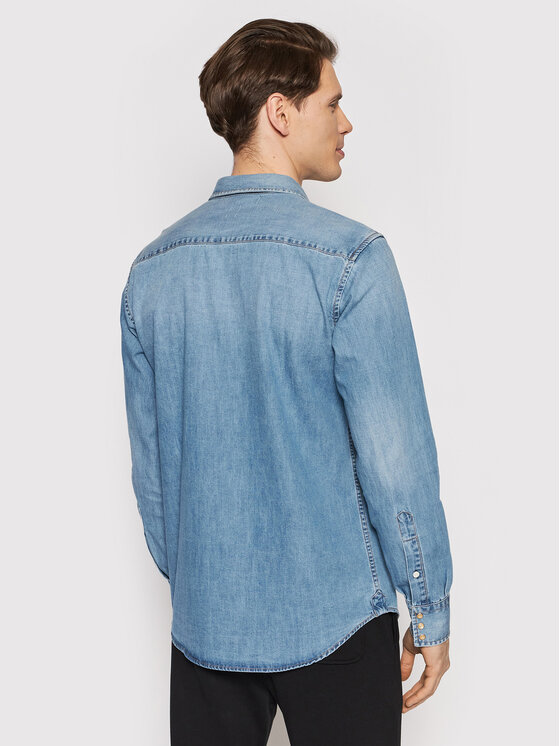 REPLAY Replay camicia di jeans M4860B.000.26C Blu Regular Fit
