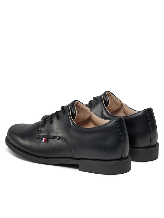 Tommy Hilfiger Tommy Hilfiger Polobotky Low Cut Lace Up Shoe T3B4-33174-1355 Černá