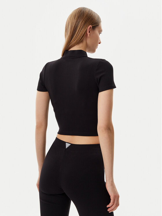 Guess Guess Majica V5GP25 KCRS2 Crna Regular Fit