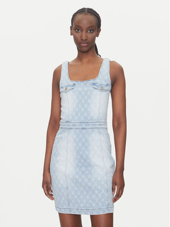 Gaudi Gaudi Džinsinė suknelė 511BD16001 Mėlyna Slim Fit