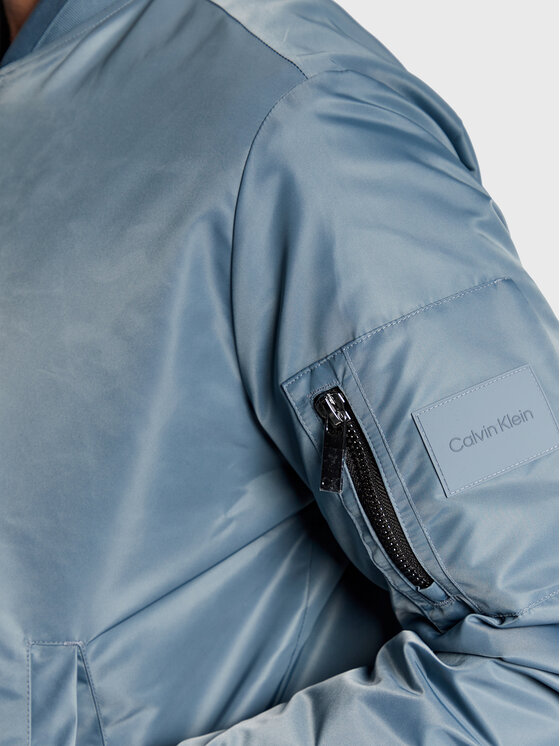 Calvin Klein Calvin Klein Bomber striukė Hero K10K109907 Mėlyna Relaxed Fit