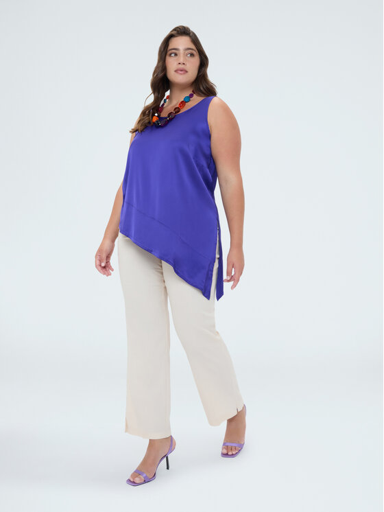 Fiorella Rubino Fiorella Rubino Top D002L000138N029 Fioletowy Regular Fit
