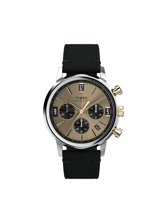 Timex Timex Ročna ura Marlin® Quartz Chronograph TW2W60300 Črna