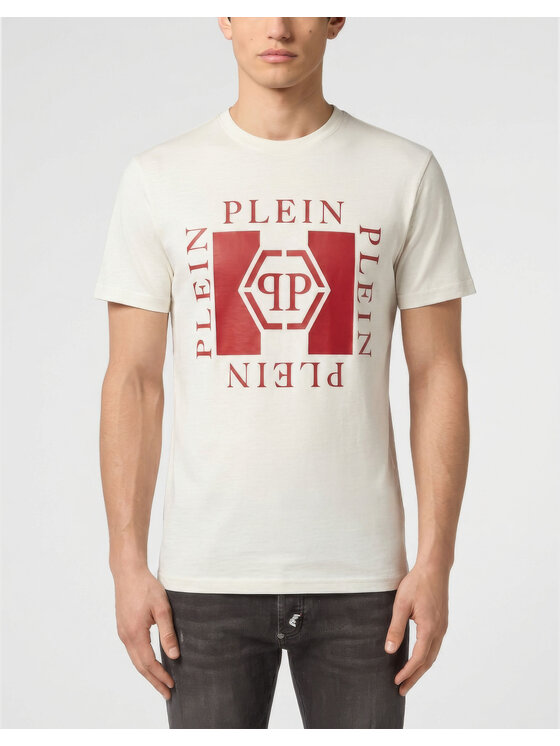 PHILIPP PLEIN PHILIPP PLEIN T-Shirt 31676 Biały Regular Fit