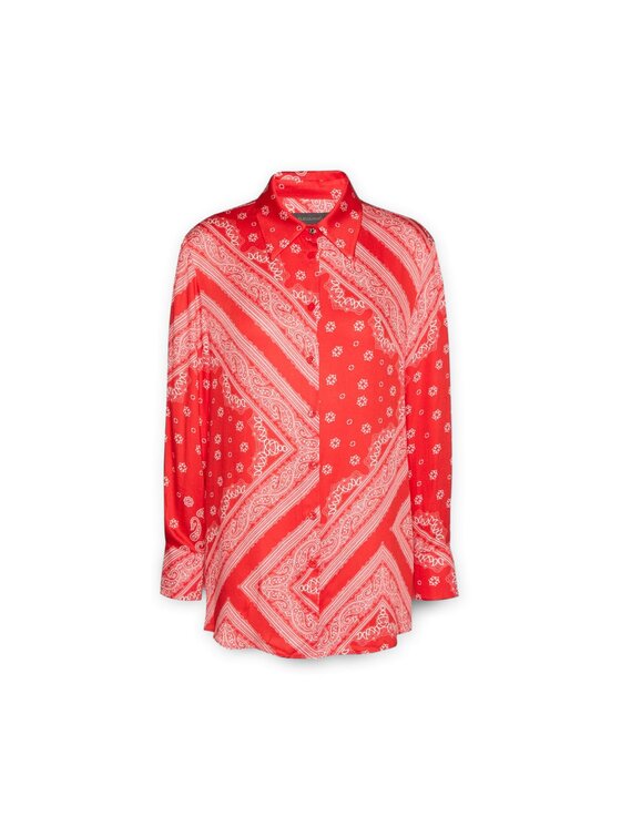 Elena Mirò Elena Mirò Camicia 5011P100305N002 Rosso Regular Fit