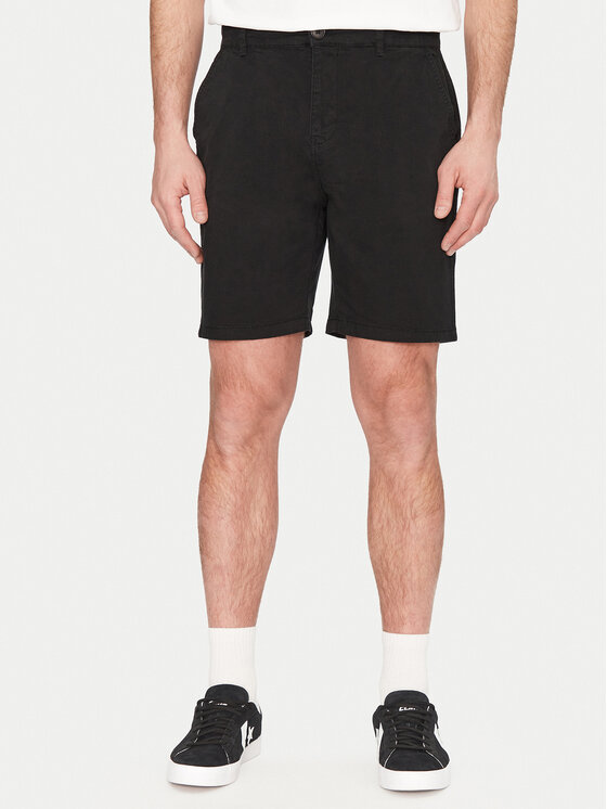 Resteröds Resteröds Šortky z materiálu Chin 55251 6410 Černá Regular Fit