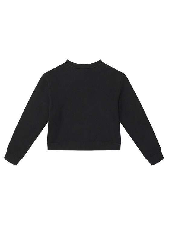Calvin Klein Jeans Calvin Klein Jeans Pulover Monologo IG0IG02830 D Negru Regular Fit