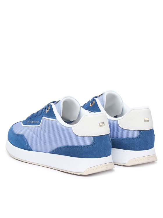 Tommy Hilfiger Tommy Hilfiger Sneakersy Th Retro Runner Mix FW0FW09410 Modrá