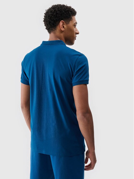 4F 4F Polo 4FWMM00TPTSM367-46S Zielony Regular Fit