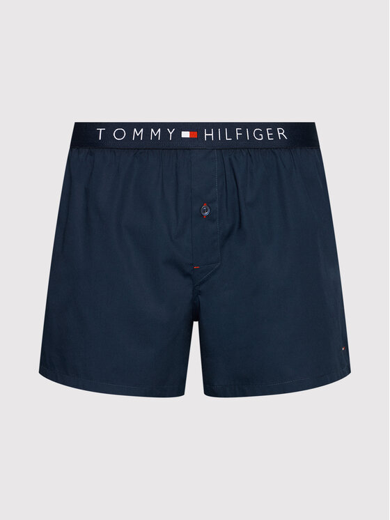 Tommy Hilfiger Tommy Hilfiger Boxerky Cotton Woven Boxer Icon 1U87905489 Tmavomodrá