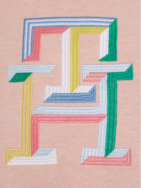 Tommy Hilfiger Tommy Hilfiger Суитшърт Monogram KG0KG07885 Розов Regular Fit