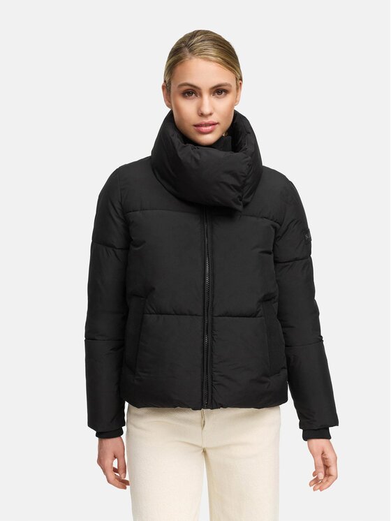 Navahoo Navahoo Kurtka zimowa Traumelfe Czarny Regular Fit