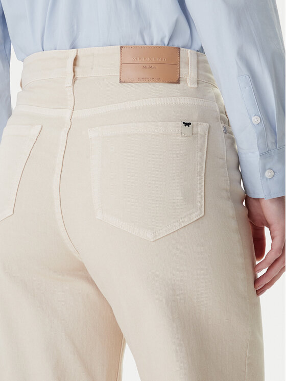 Weekend Max Mara Weekend Max Mara Jeansy Medina 2615131051 Béžová Wide Leg