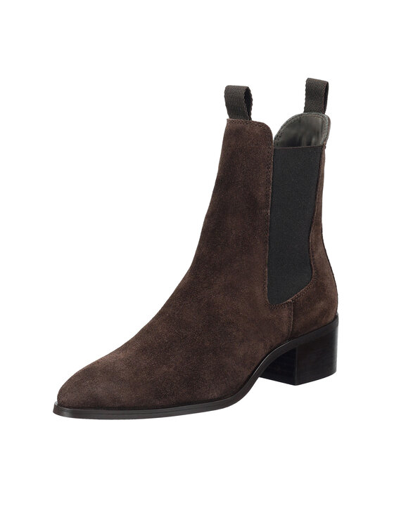 Gant Gant Kotníková obuv s elastickým prvkem 31553093 Hnědá