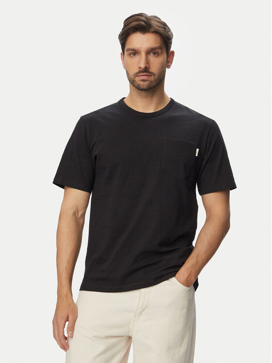 Jack & Jones Tricou Cassis 12295066 Negru Regular Fit