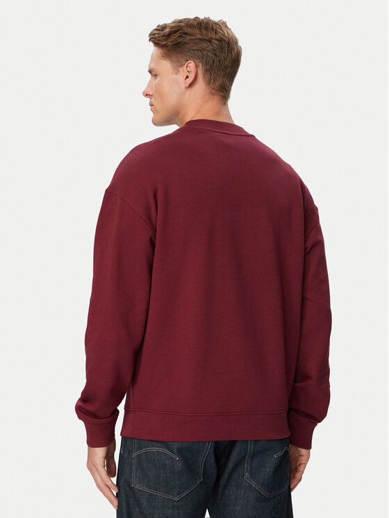 HUGO HUGO Bluza Dapocrew  50525892 Bordowy Relaxed Fit