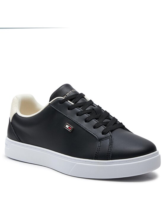 Tommy Hilfiger Tommy Hilfiger Sneakersy Flag Court Sneaker FW0FW08072 Černá