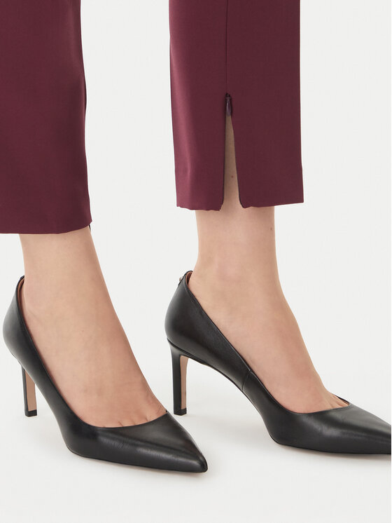 HUGO HUGO Medžiaginės kelnės Hedima-1 50544742 Violetinė Slim Fit