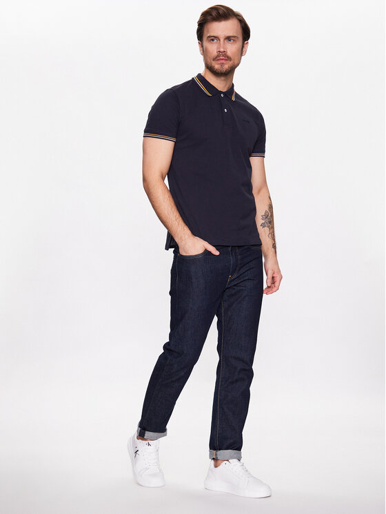 Geox Geox Polo marškinėliai Piquet M3511A-T2649 F4386 Tamsiai mėlyna Regular Fit