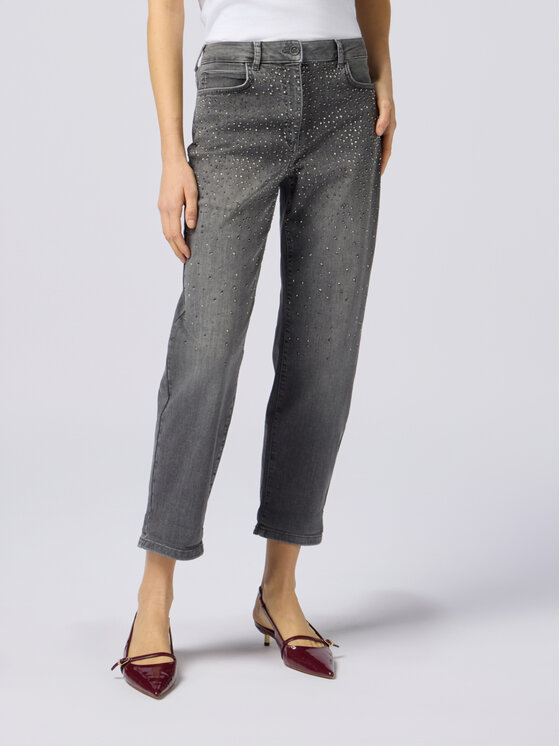 Oltre Oltre Jeansy P549R008403N003 Szary Regular Fit