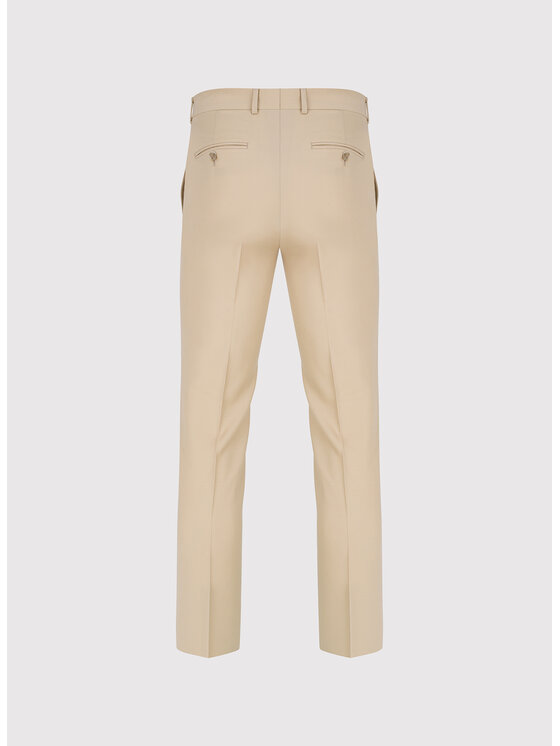 Pako Lorente Pako Lorente Spodnie garniturowe P26SP-6G-002 Beżowy Slim Fit