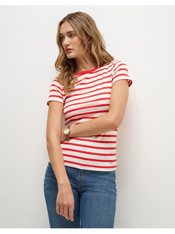 Lee Lee T-Shirt X MM BABY TEE Kolorowy Slim Fit