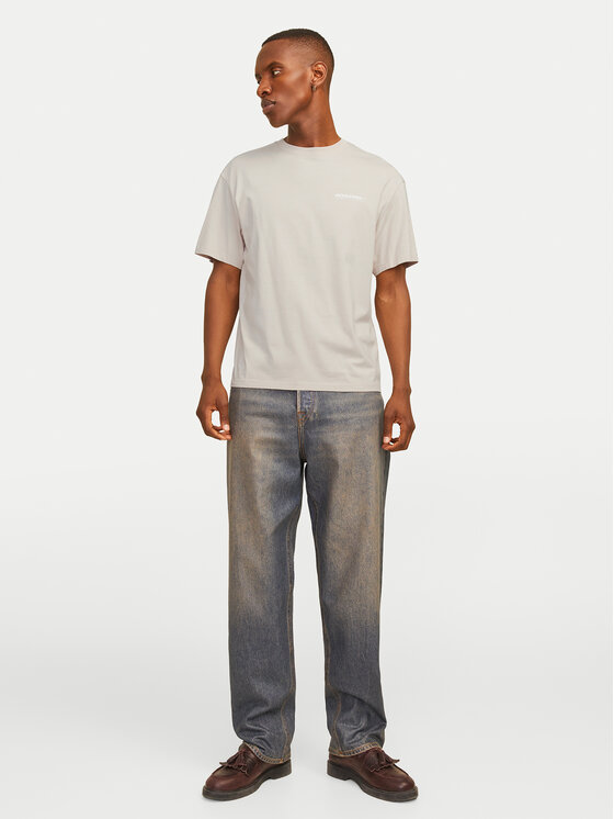 Jack & Jones Jack & Jones Tricou Legacy 12256589 Bej Relaxed Fit