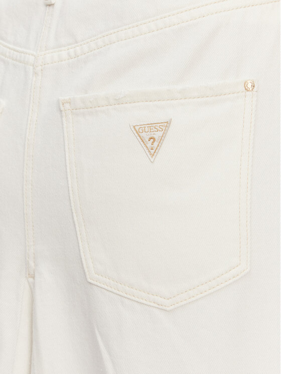 Guess Guess Fustă tip creion W5GD95 D5N92 Alb Regular Fit