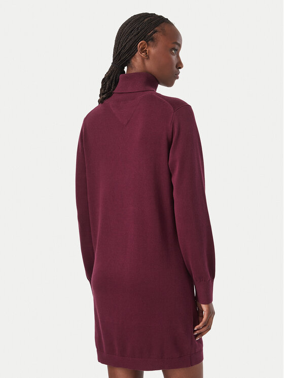 Tommy Jeans Tommy Jeans Плетена рокля Ess DW0DW23460 Виолетов Regular Fit