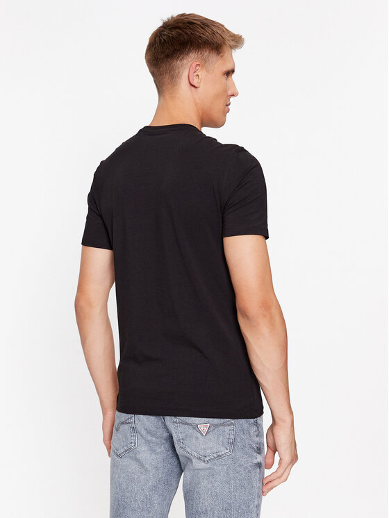 Guess Guess T-Shirt M3BI73 J1314 Černá Slim Fit