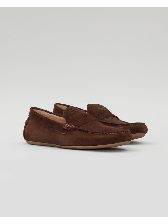 Borgio Męskie Borgio Mokasyny, rozmiar 42 Brązowe, F304/zamsz/brown