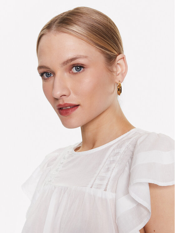 Moss Copenhagen Moss Copenhagen Majica 17540 Bijela Basic Fit