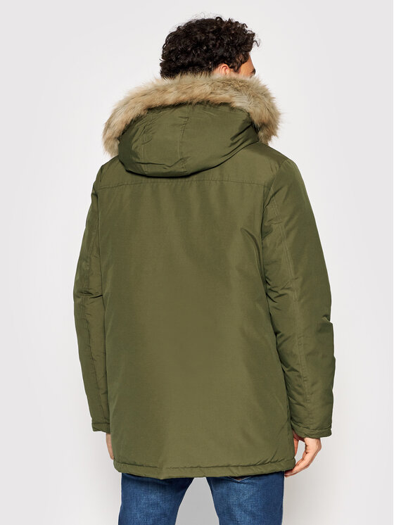 Wrangler Wrangler Parka Parka W4D0WXXIX 112141353 Zielony Regular Fit