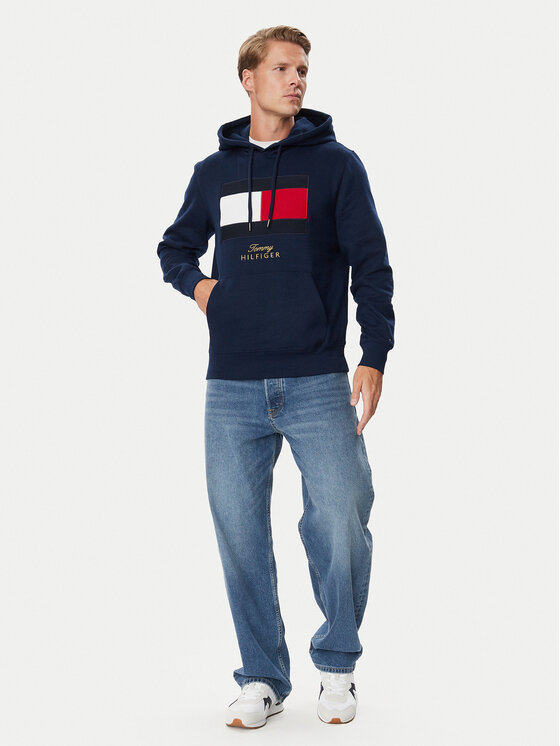 Tommy Hilfiger Tommy Hilfiger Μπλούζα Gifting Flag MW0MW45189 Σκούρο μπλε Regular Fit