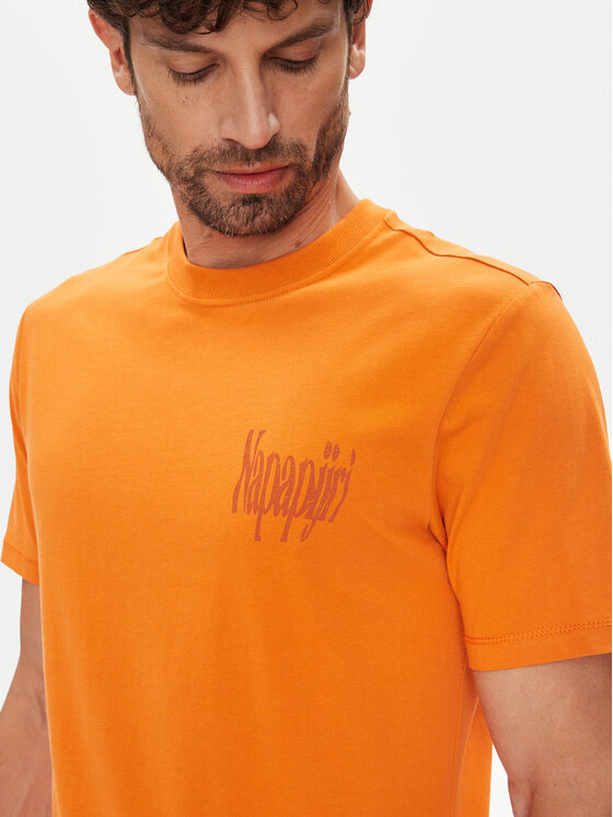 Napapijri Napapijri T-krekls S-Turrach NP0A893U Oranžs Regular Fit