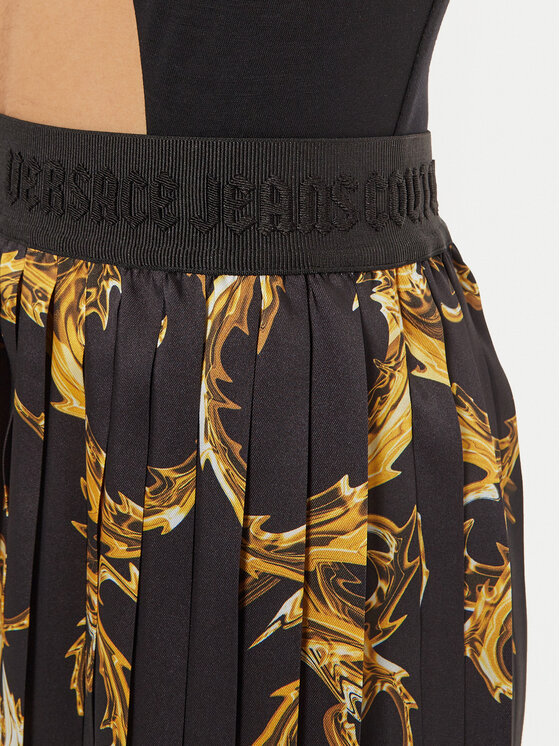 Versace Jeans Couture Versace Jeans Couture Fustă plisată 77HAE8P5 Colorat Regular Fit