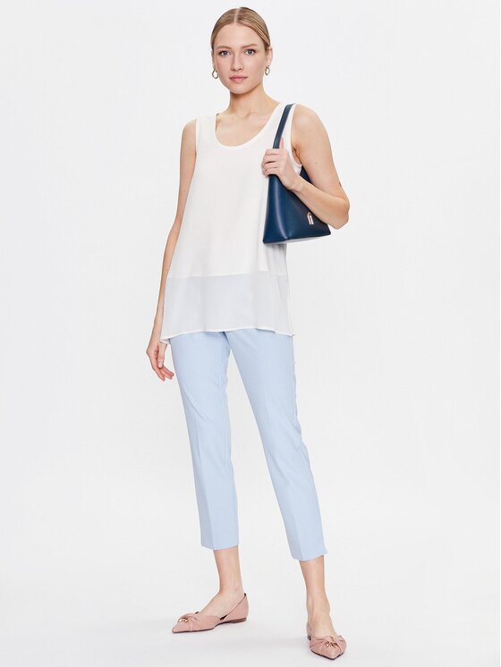 Marella Marella Marškinėliai Isolana 2331610133 Écru Regular Fit