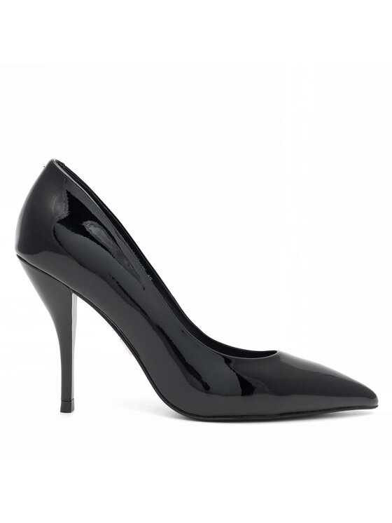 Pantofi cu toc subțire Gino Rossi Castania V-1130-08 Negru