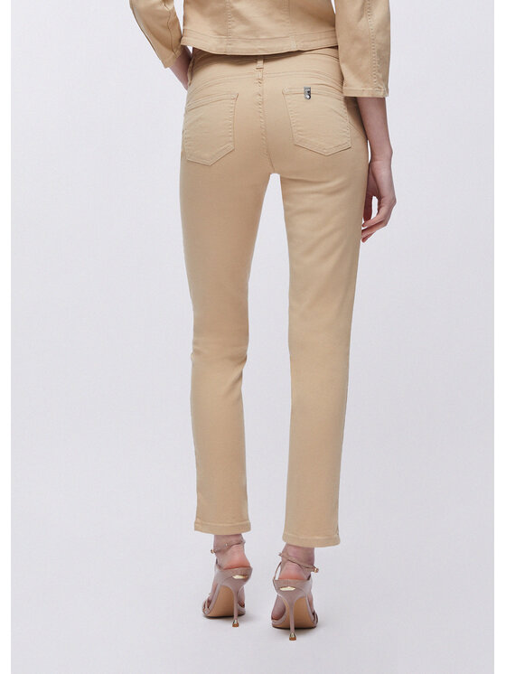 Liu Jo Liu Jo Spodnie materiałowe WA6260T367AP9253 Beżowy Slim Fit