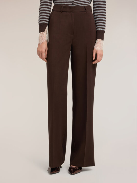 Motivi Motivi Pantaloni di tessuto P0AUQ005203N022 Marrone Over Fit