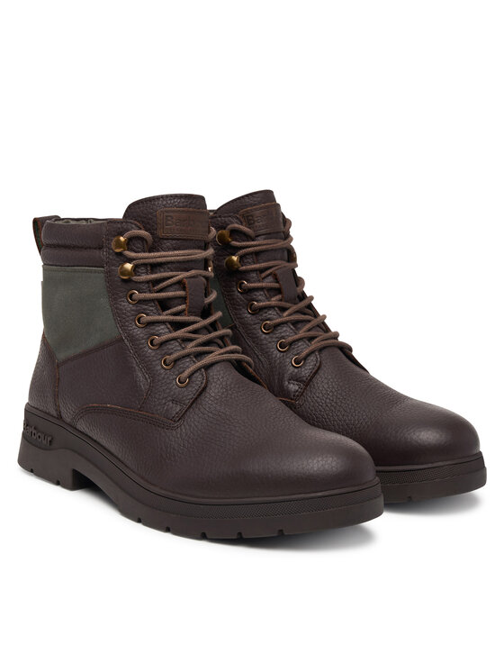 Barbour Barbour Šnurovacia obuv Eslington MFO0853BK91 Tmavo hnedá