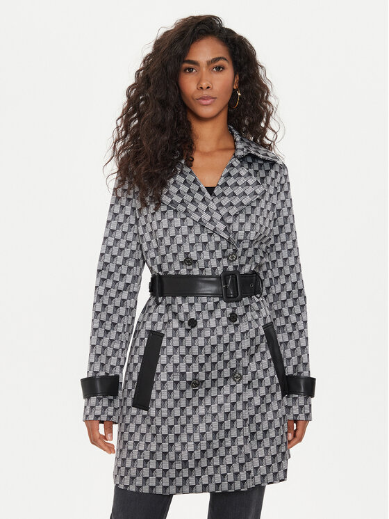 Guess Guess Prechodný kabát Luana W4YL41 WFJ02 Čierna Regular Fit